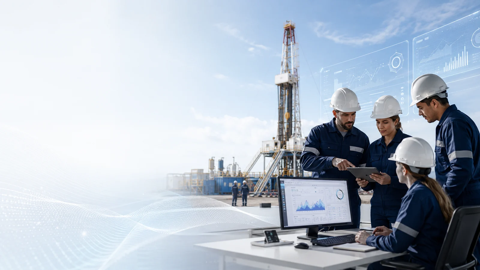 Profesionales conectando perforación, tecnología y trabajo colaborativo